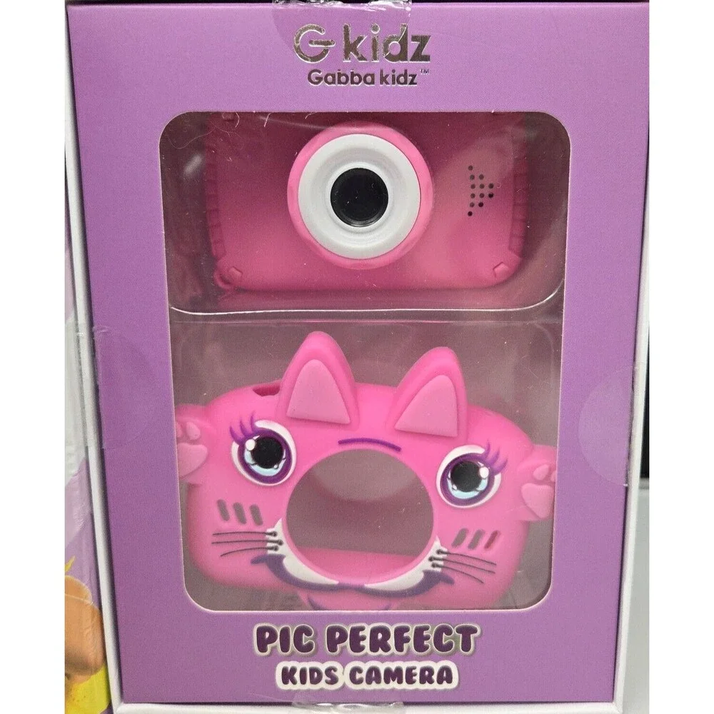 G-Kidz Pic Perfect Kids Camera 50 Pictures Frames Filters Games Pink Open Box